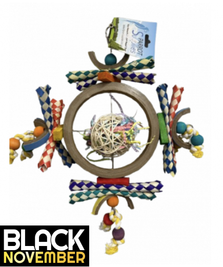 9 X Parrot Toy Pack - African Grey, Amazon, Cockatoo, Macaw Etc - RRP £146.91 - Pack 6